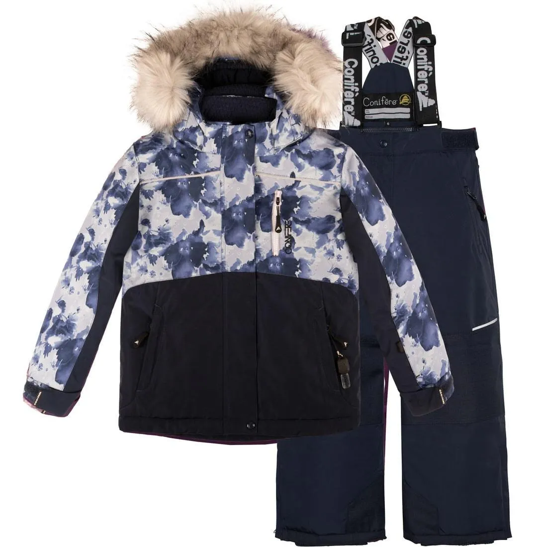 Conifere ROSA - Schneeanzug für Mädchen - Lila (Größe 10) Babykids Conifere