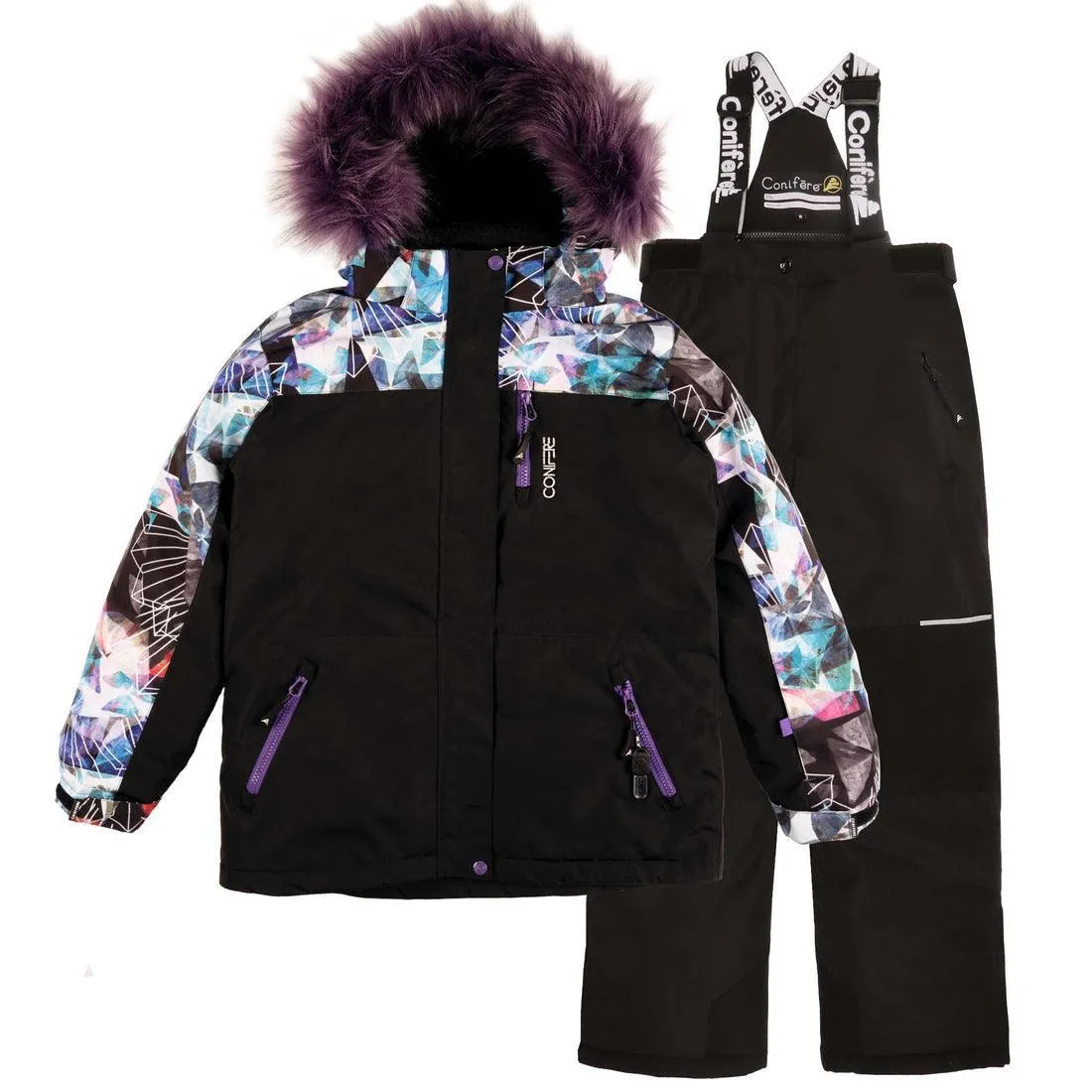 Conifere TAKLA - Mädchen Kaleidoskop Schneeanzug - (Größen 7 & 10) Babykids Conifere