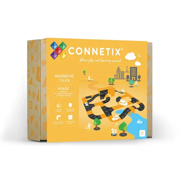 Connetix Straßen, Rampen und Kreuzungen 16-teiliges Set