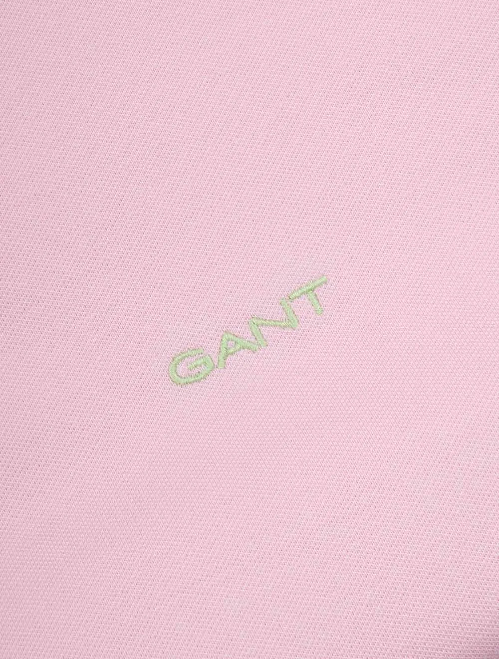 Kontrast Kurzarm Piqué Regular Fit Polohemd California Pink