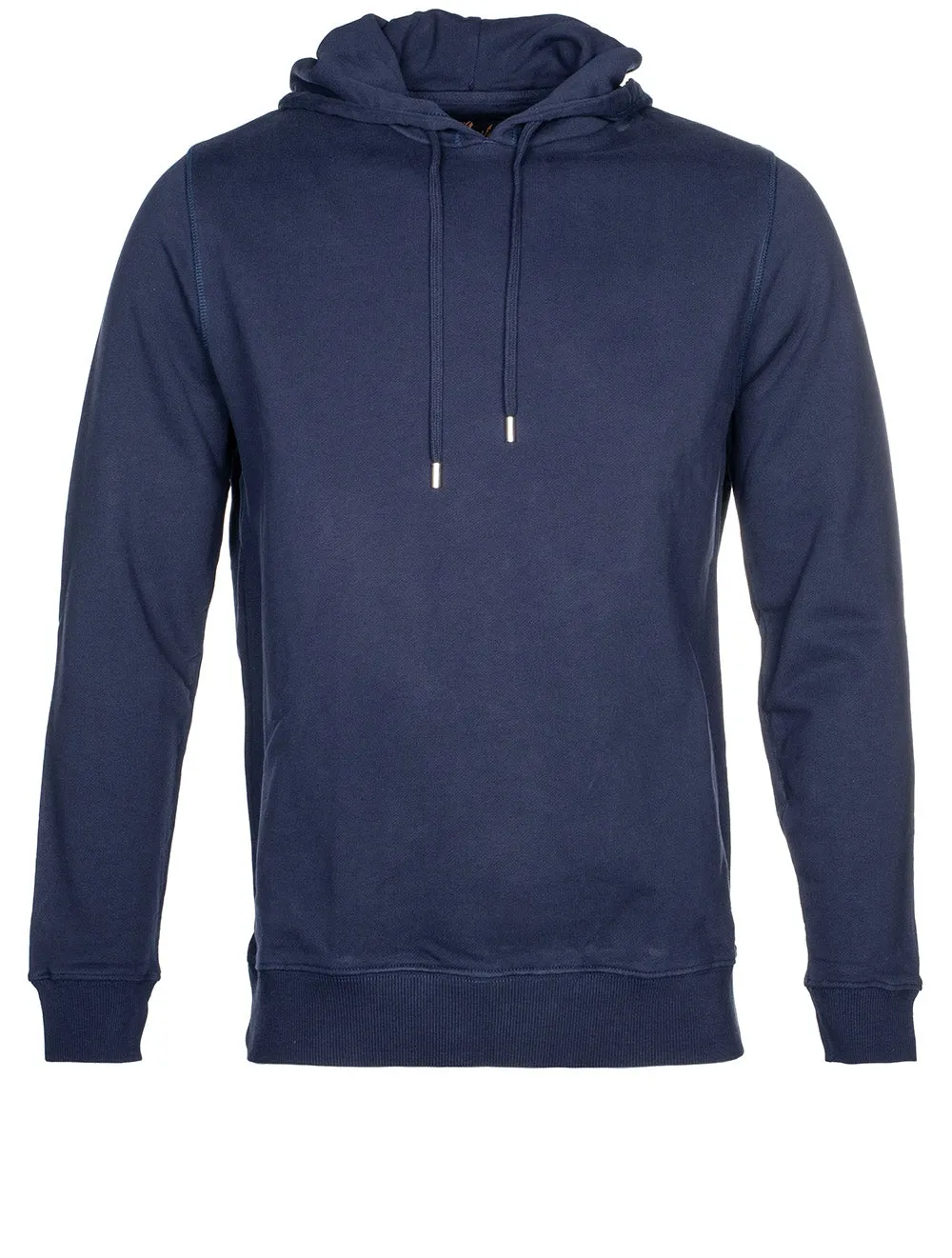 Baumwollkapuzenpullover Marineblau