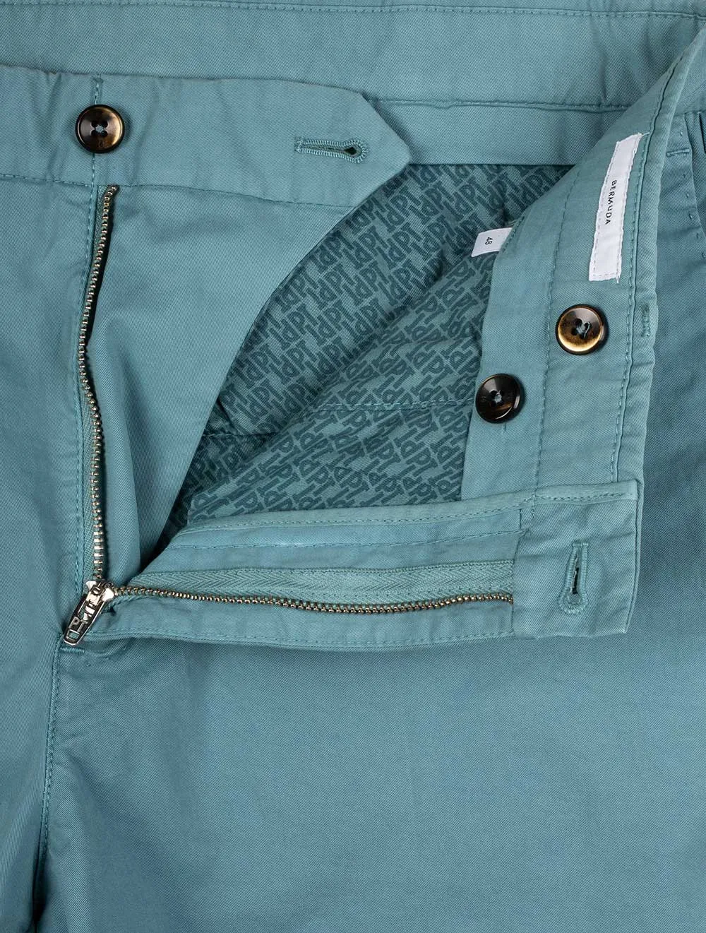 Baumwoll-Shorts Entenei Grün