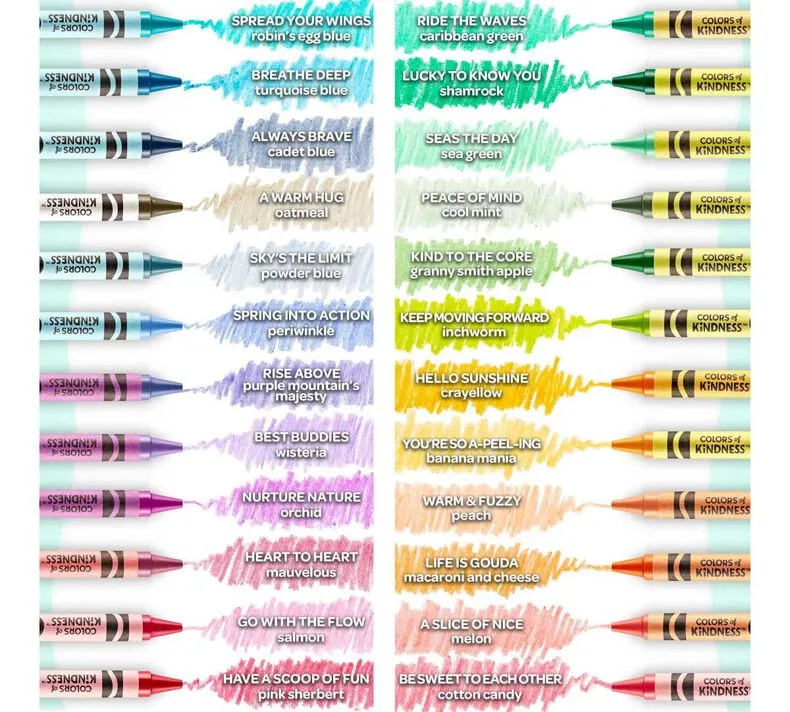 Crayola Farben der Freundlichkeit 24 Buntstifte