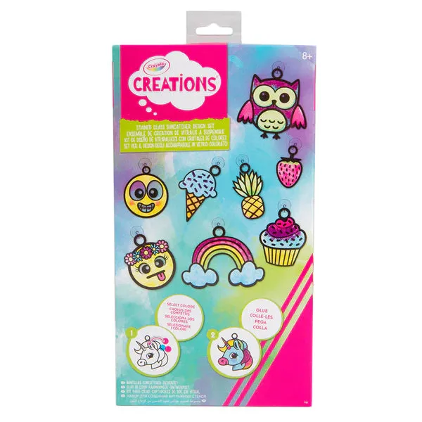 Crayola Creations Buntglas-Sonnenfänger Design-Set