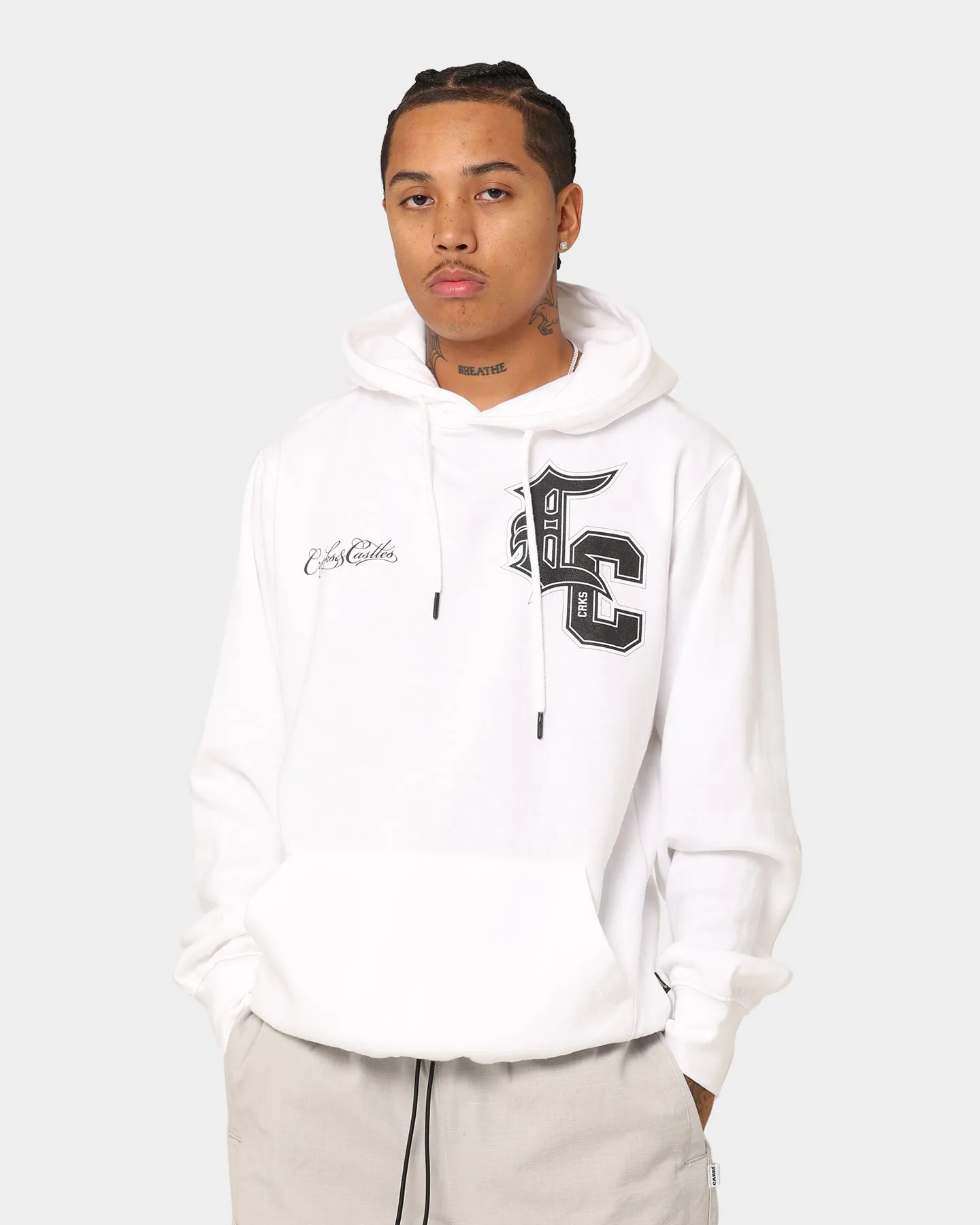 Crooks & Castles Varsity Von Altem Hoodie Weiß