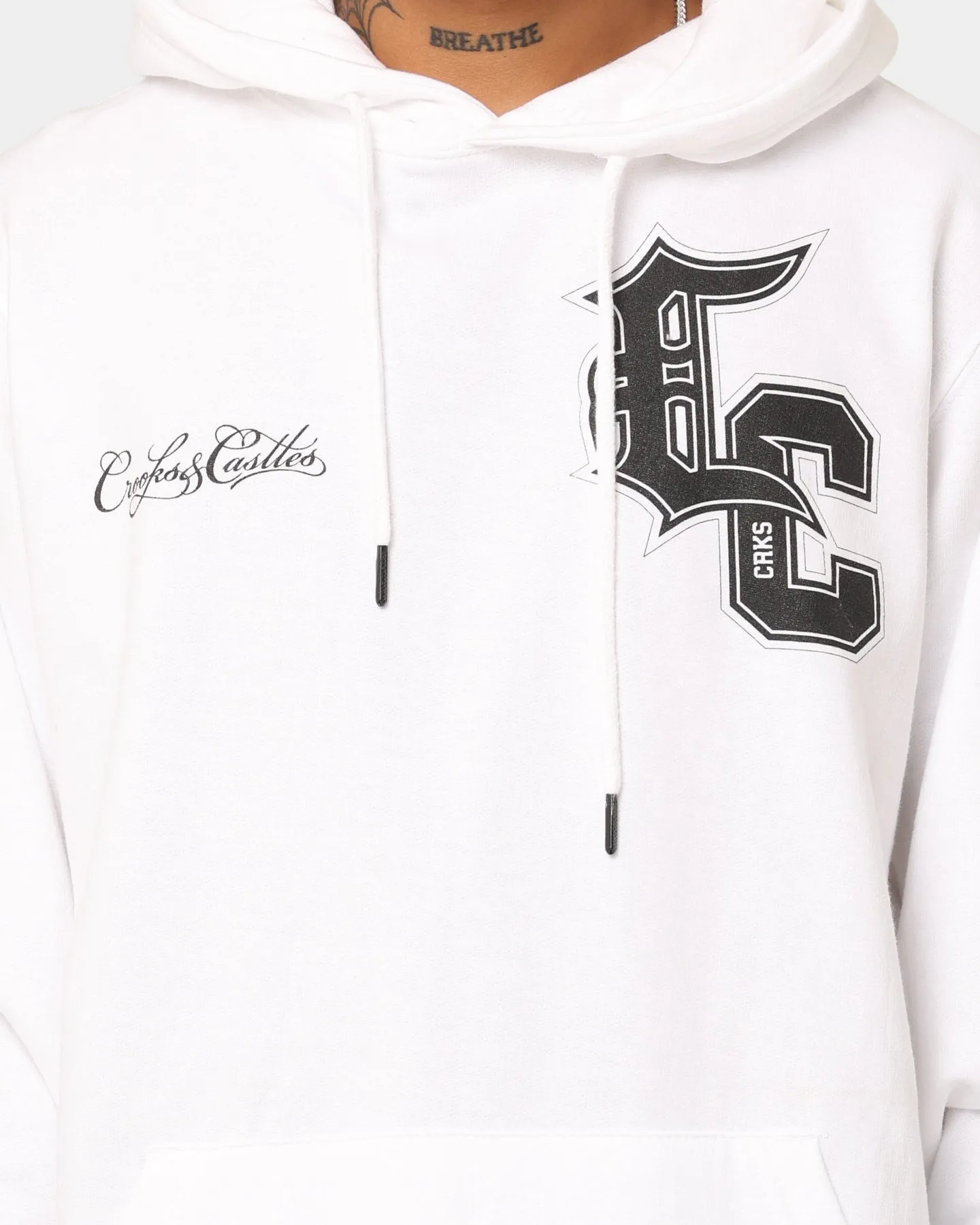 Crooks & Castles Varsity Von Altem Hoodie Weiß