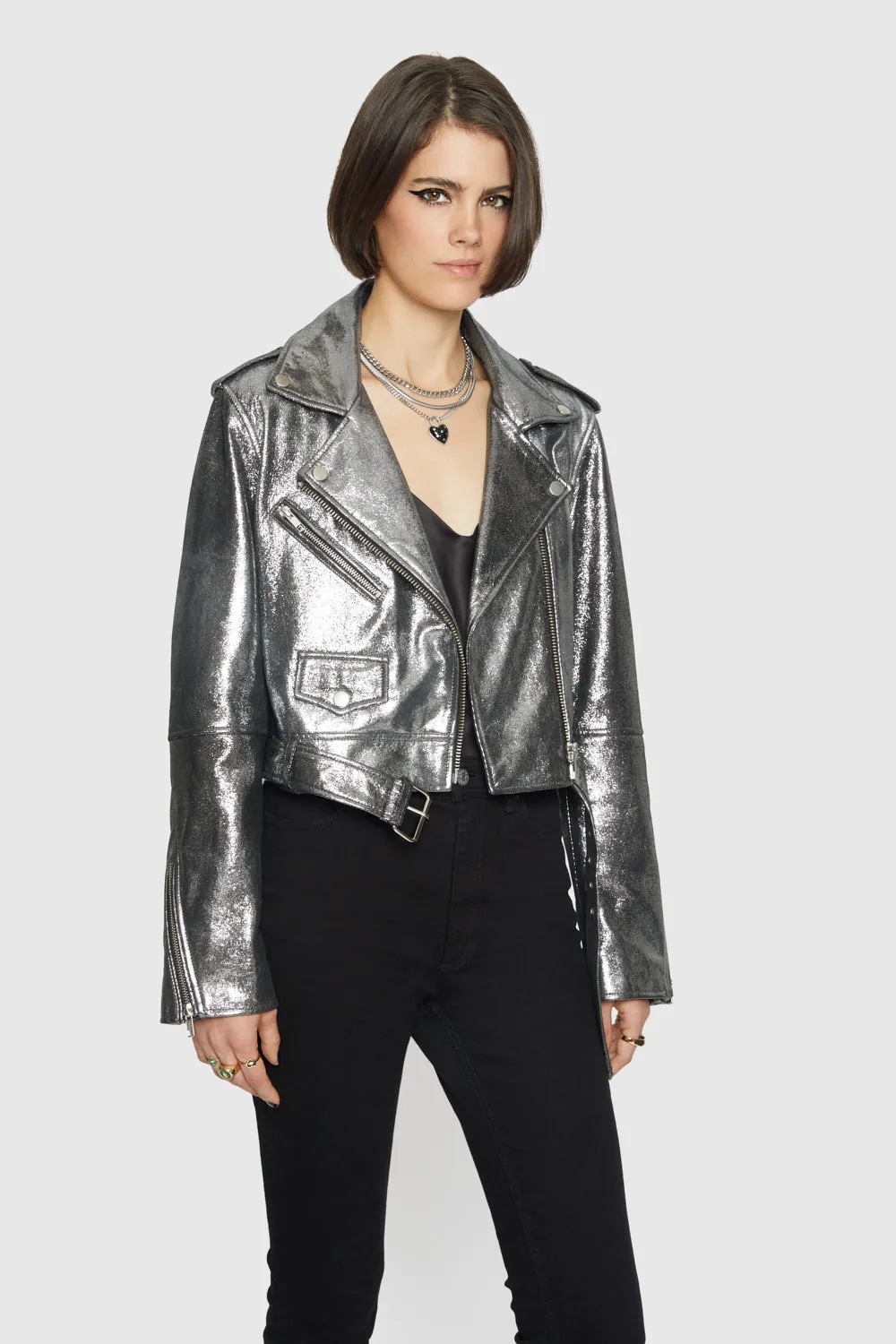Cropped Jett Moto Jacke