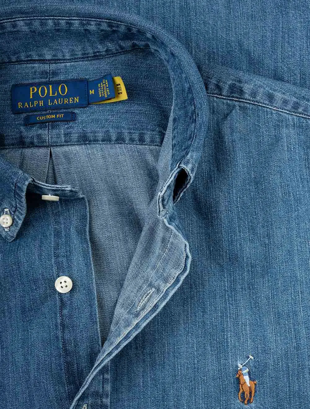 Maßgeschneidertes Denim-Hemd Denim