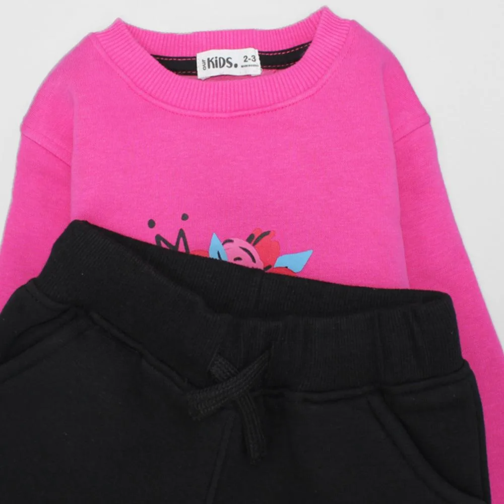 Cutesaurus Langarm-Fleece-Schlafanzug