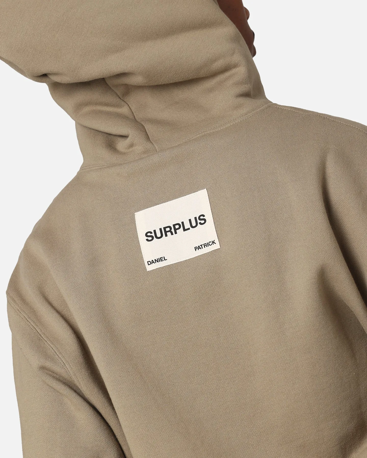 Daniel Patrick Surplus Logo Hoodie Gewaschen Olive