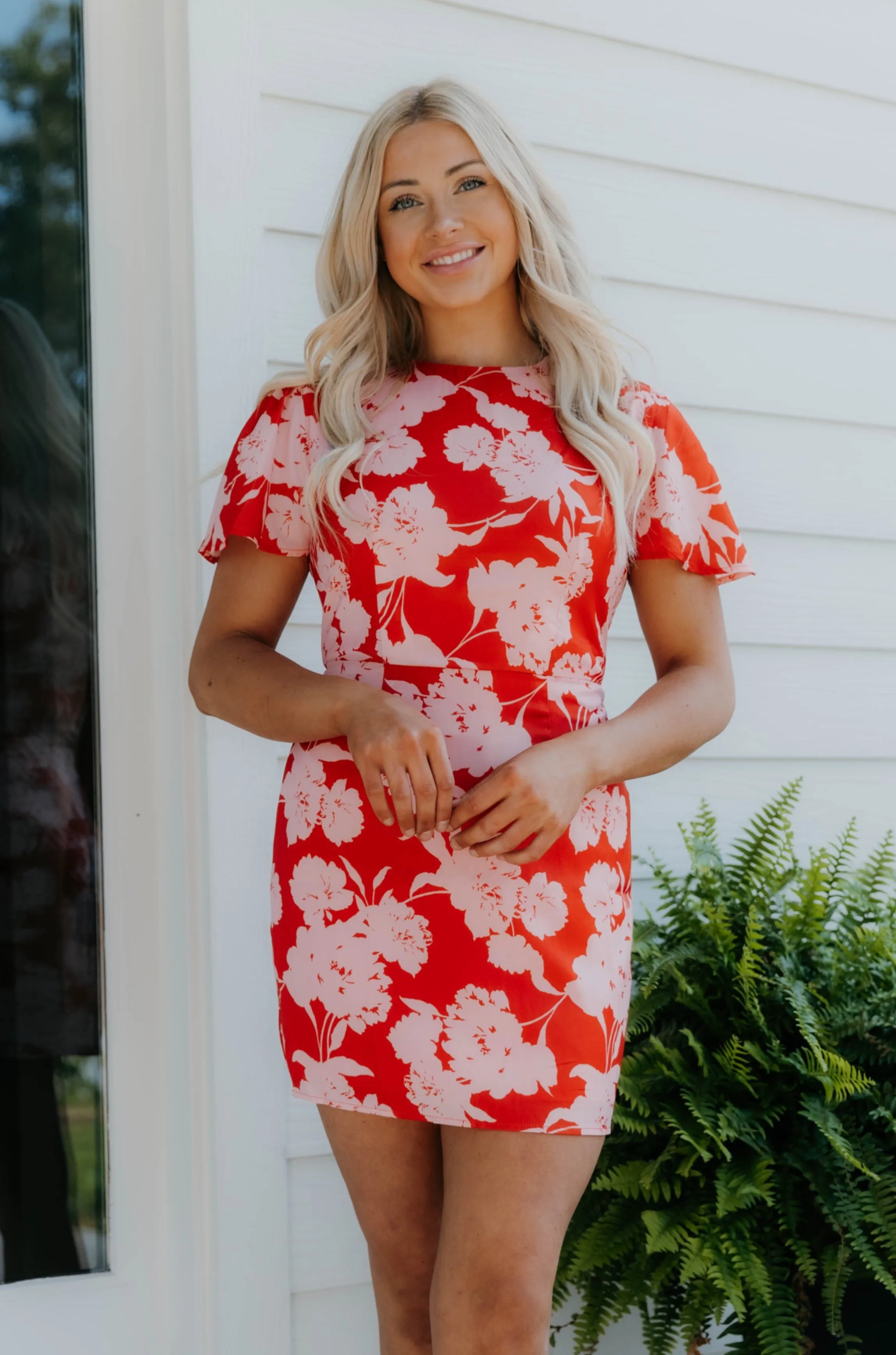 Danna Bell-Ärmel Minikleid