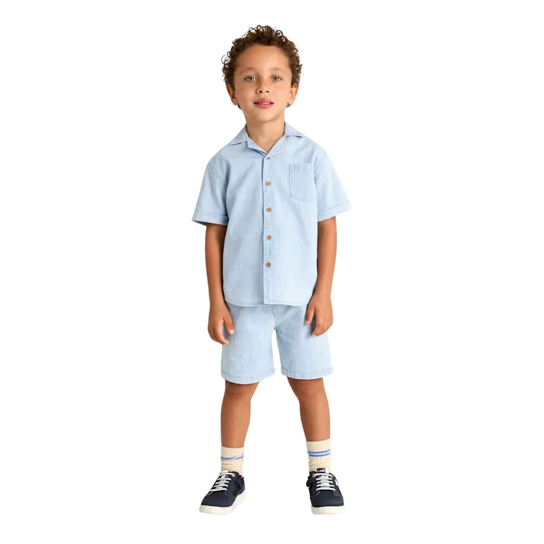 Denim Bermuda-Shorts - Gestreift von Mayoral