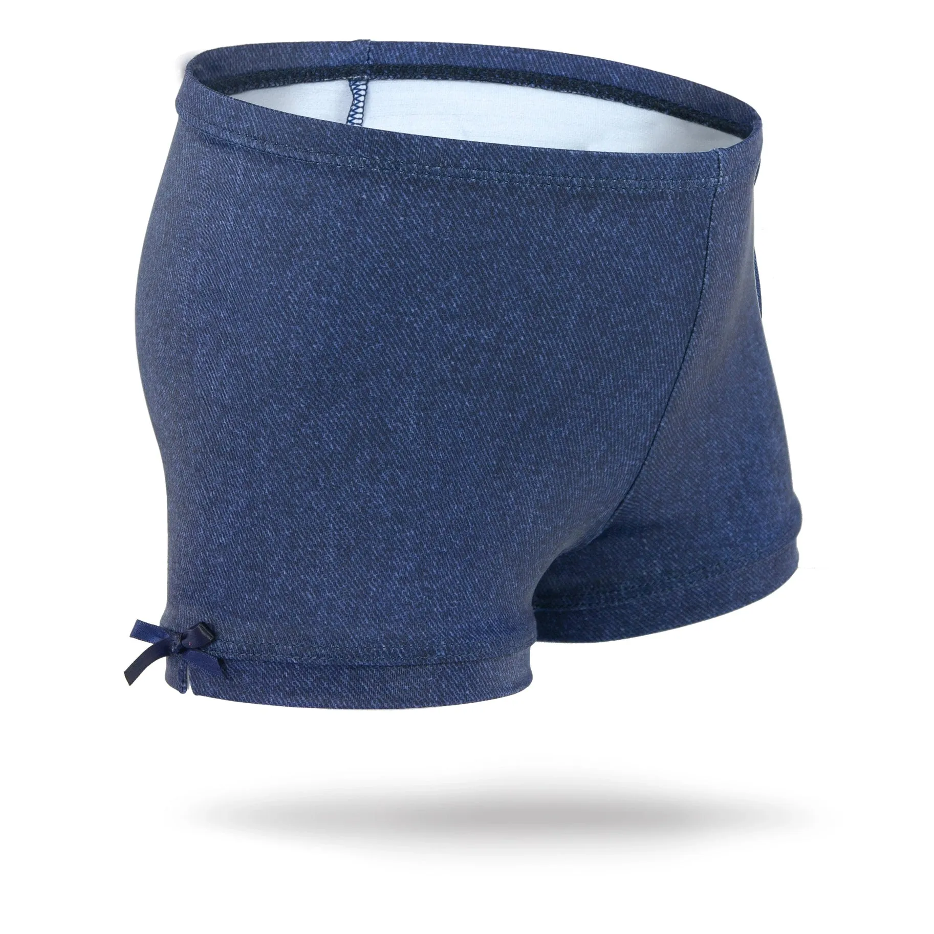 Denim Blue Mädchen Spandex Shorts