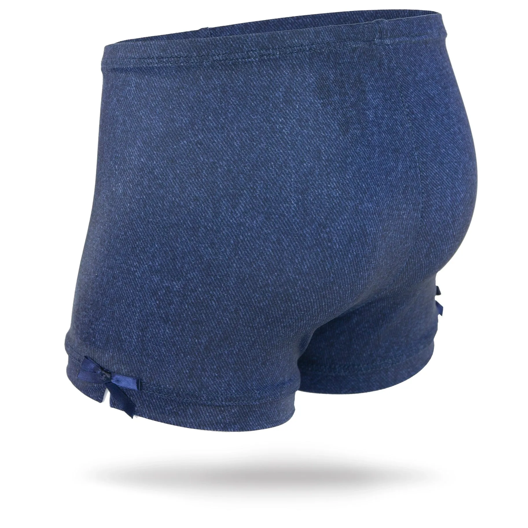 Denim Blue Mädchen Spandex Shorts