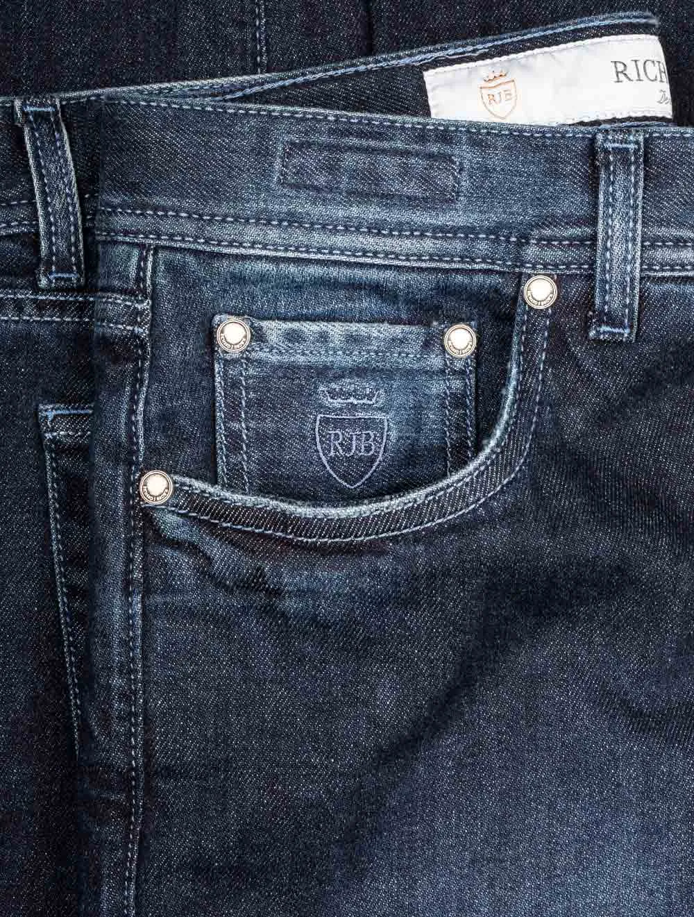Denim Kaschmir Jeans Blau