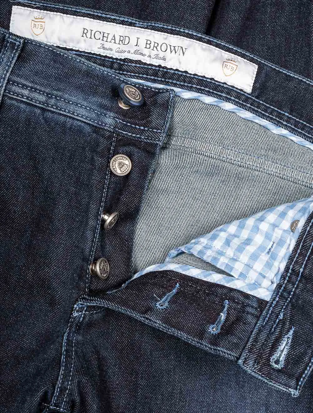 Denim Kaschmir Jeans Blau