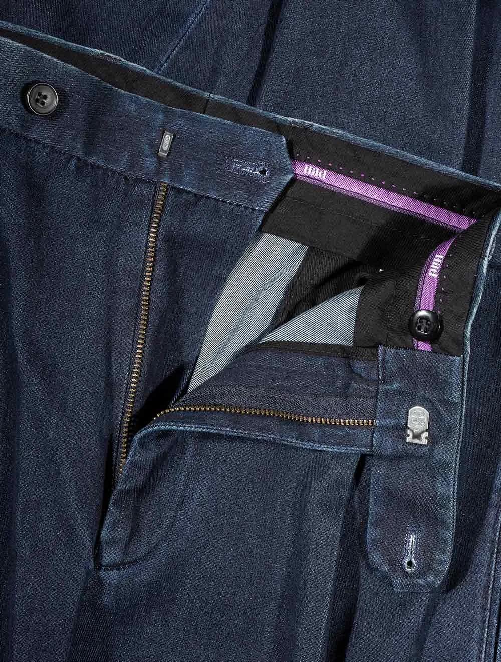Denim Slack Chinos Blau