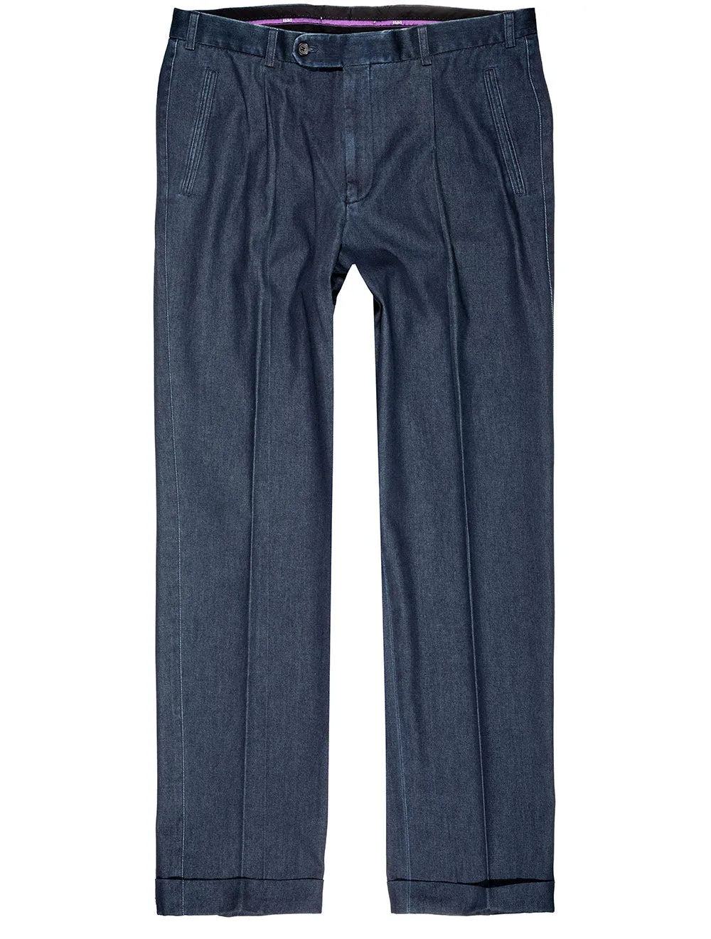 Denim Slack Chinos Blau