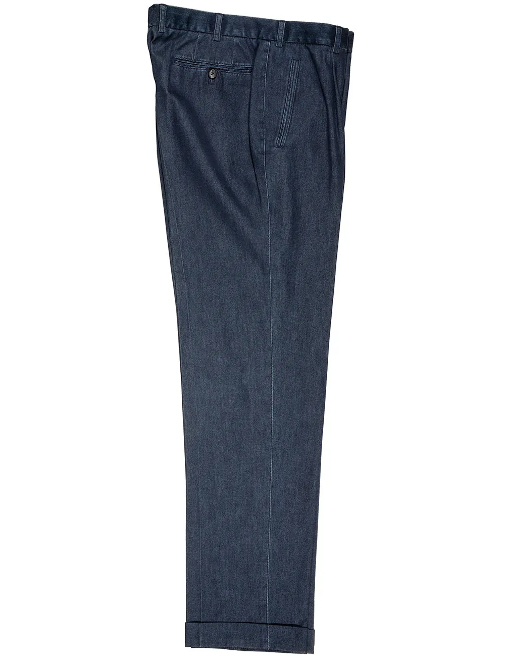 Denim Slack Chinos Blau