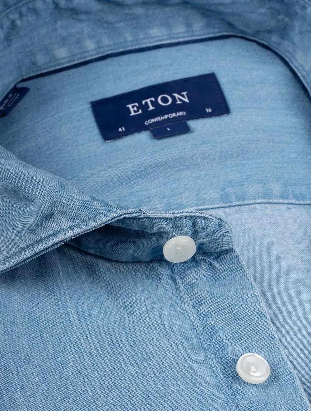 Denim Tencel Modernes Hemd