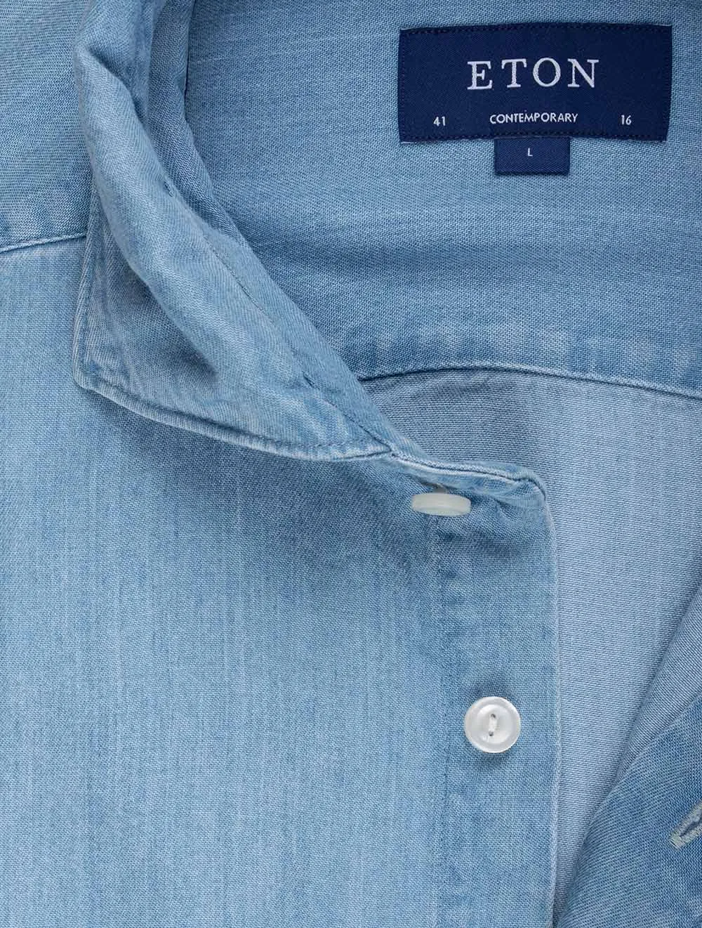 Denim Tencel Modernes Hemd