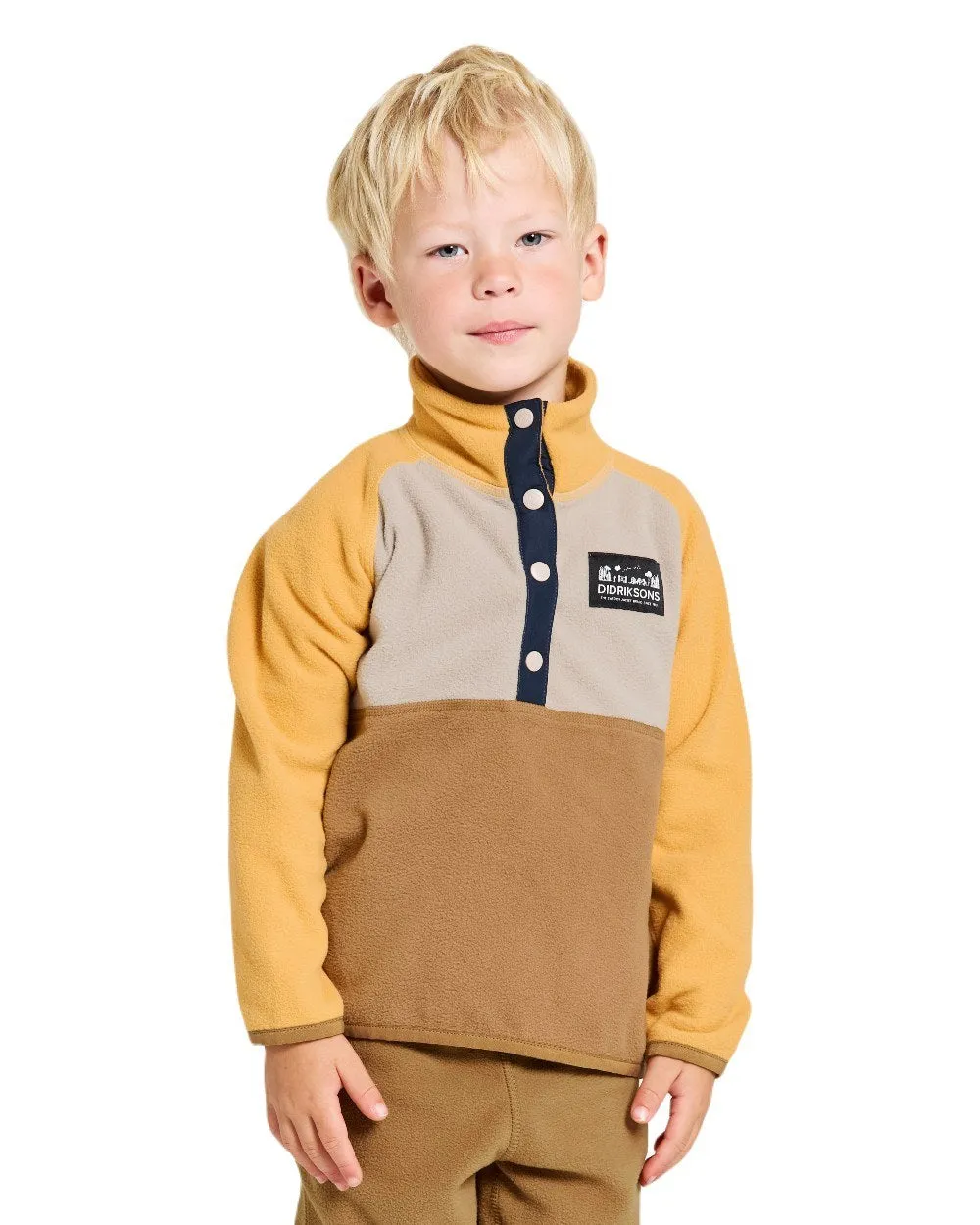 Didriksons Kinder Monte Halbknopf Fleece 4 Didriksons