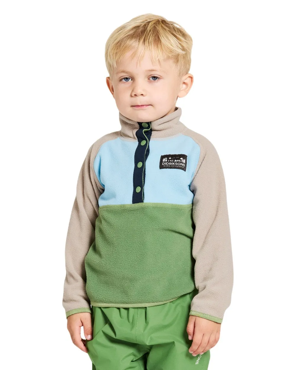 Didriksons Kinder Monte Halbknopf Fleece 4 Didriksons