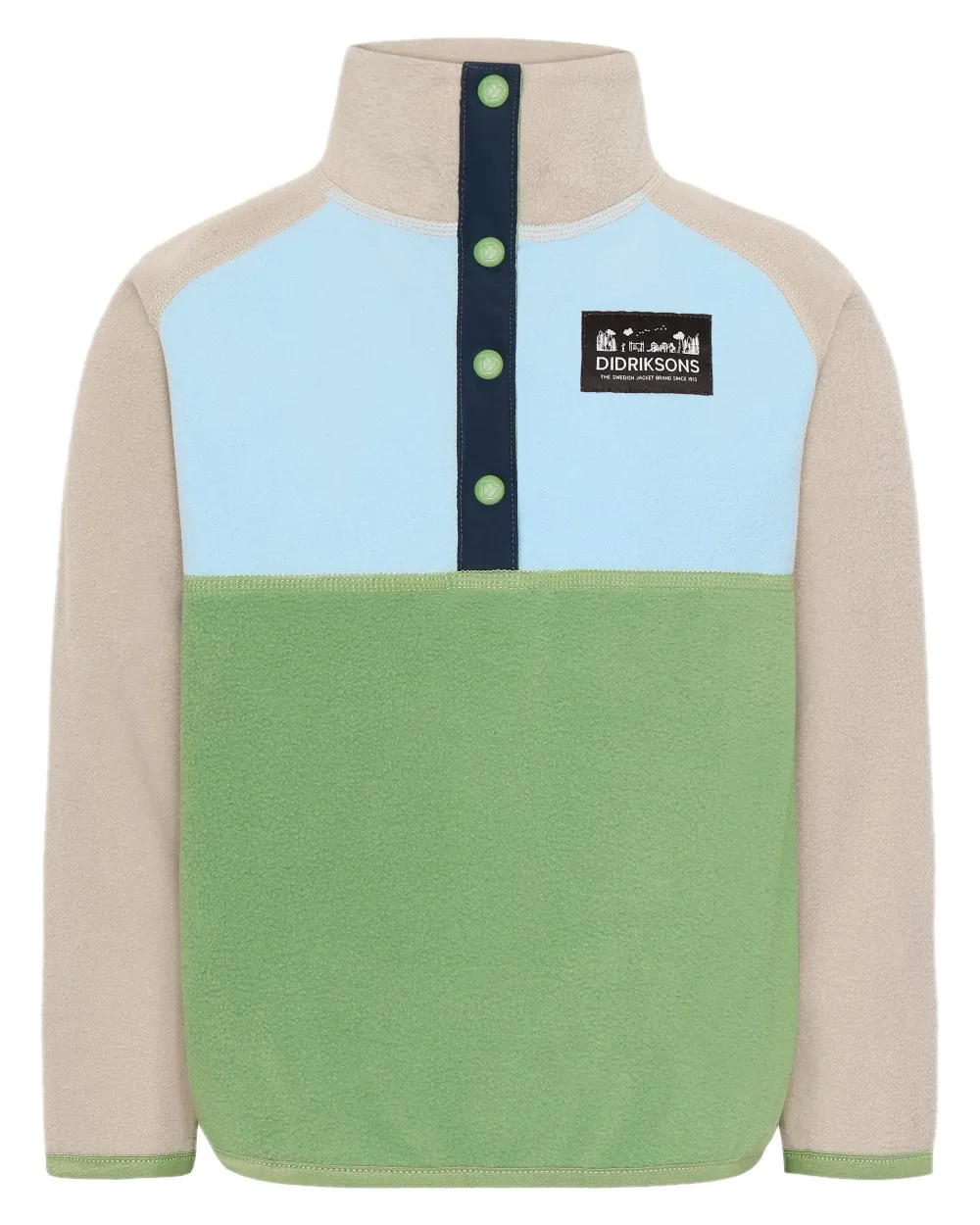 Didriksons Kinder Monte Halbknopf Fleece 4 Didriksons