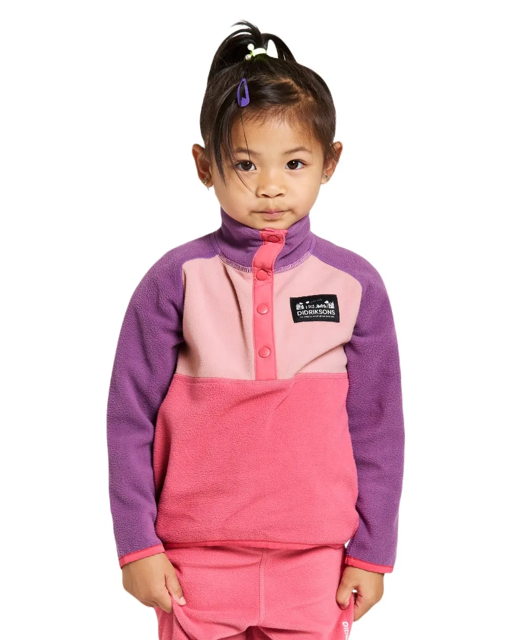 Didriksons Kinder Monte Halbknopf Fleece 4 Didriksons