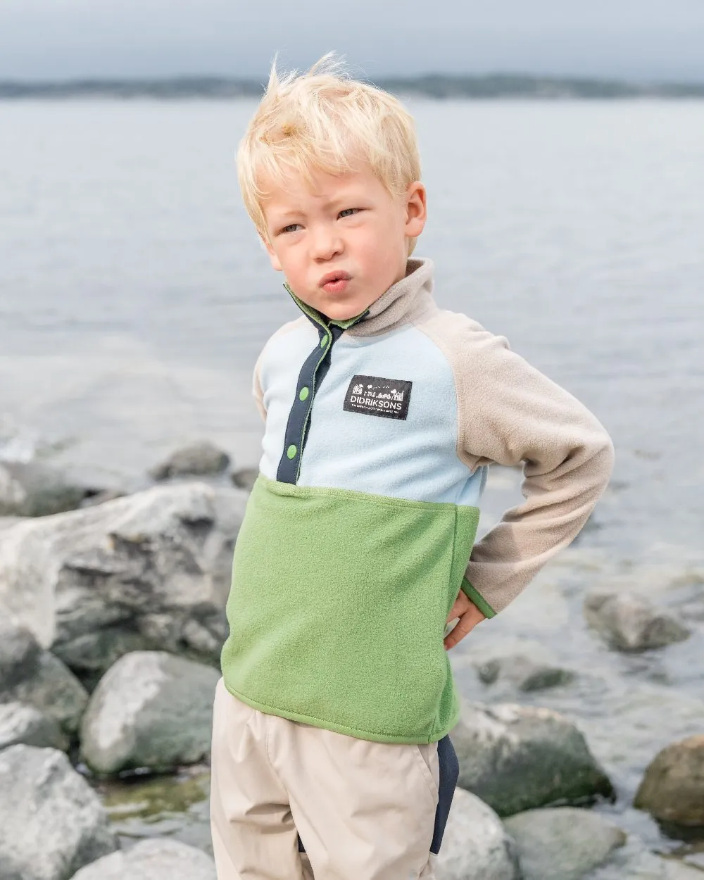 Didriksons Kinder Monte Halbknopf Fleece 4 Didriksons
