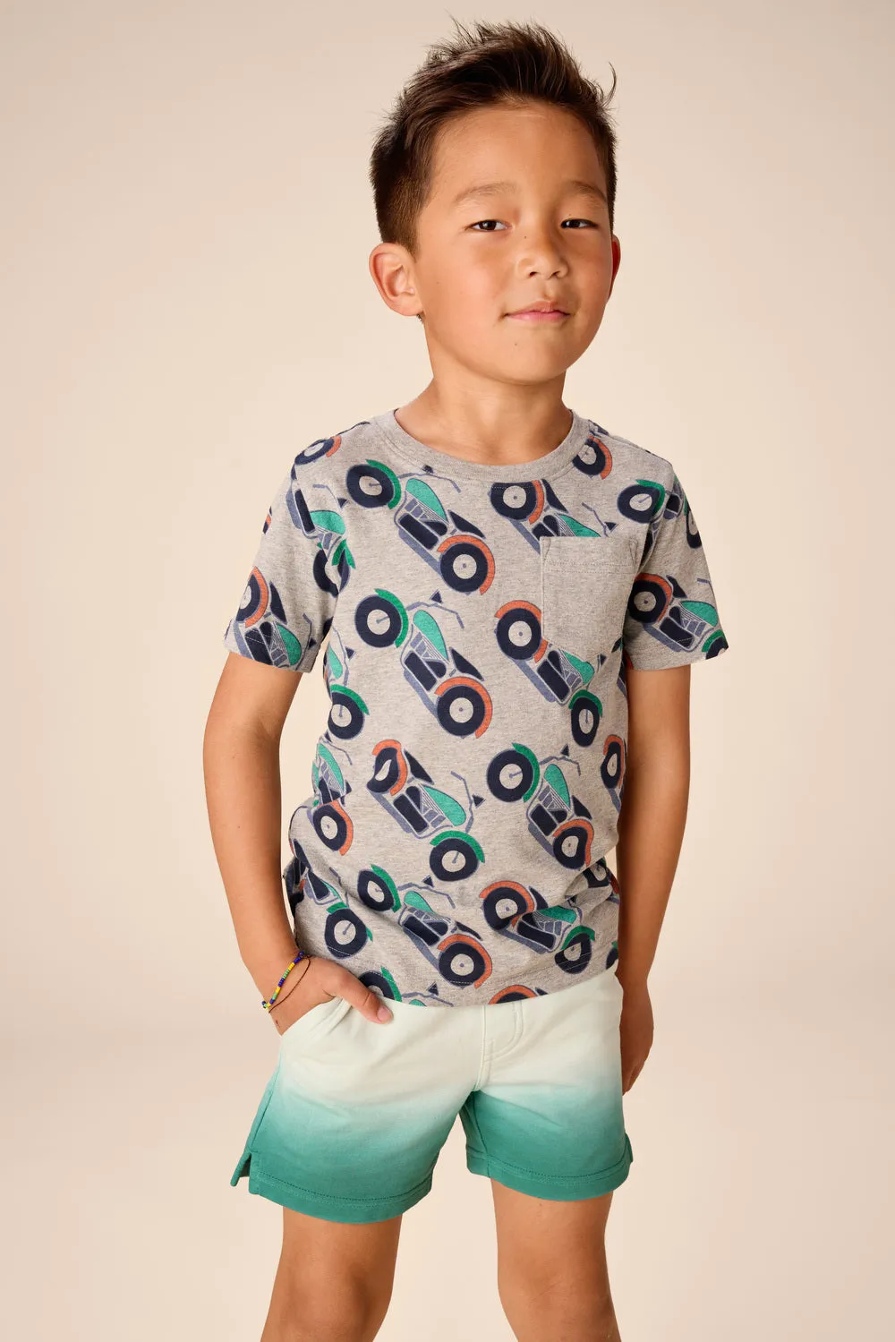 Dip Dye Strick-Shorts - Regenwald von Tea Collection