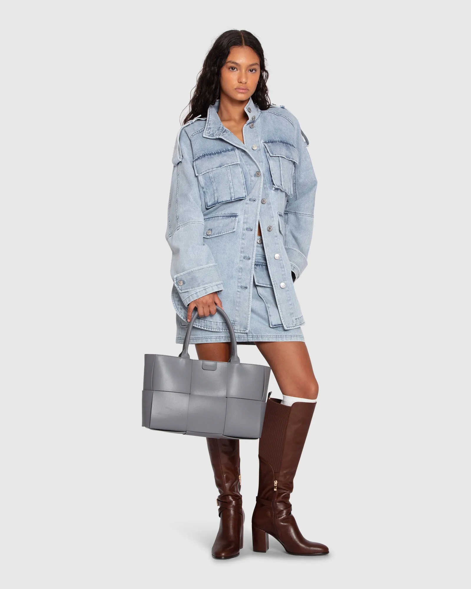 Distant Love Overshirt - Stonewashed