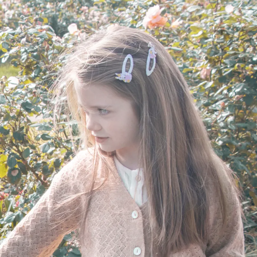 Ditsy Hoppy Bunny Clips von Rockahula Kids
