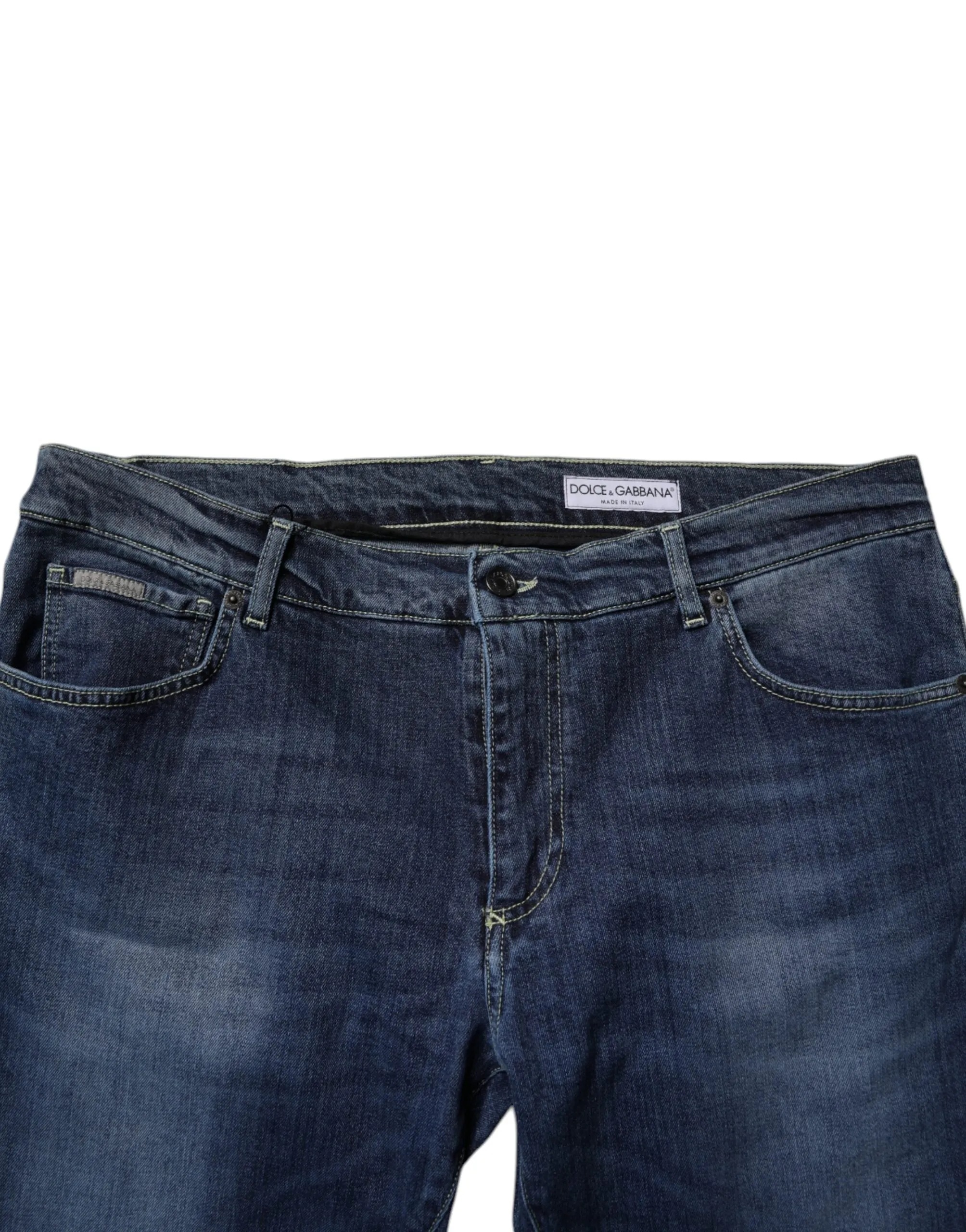 Dolce & Gabbana Washed Cotton Stretch Skinny Herrenjeans