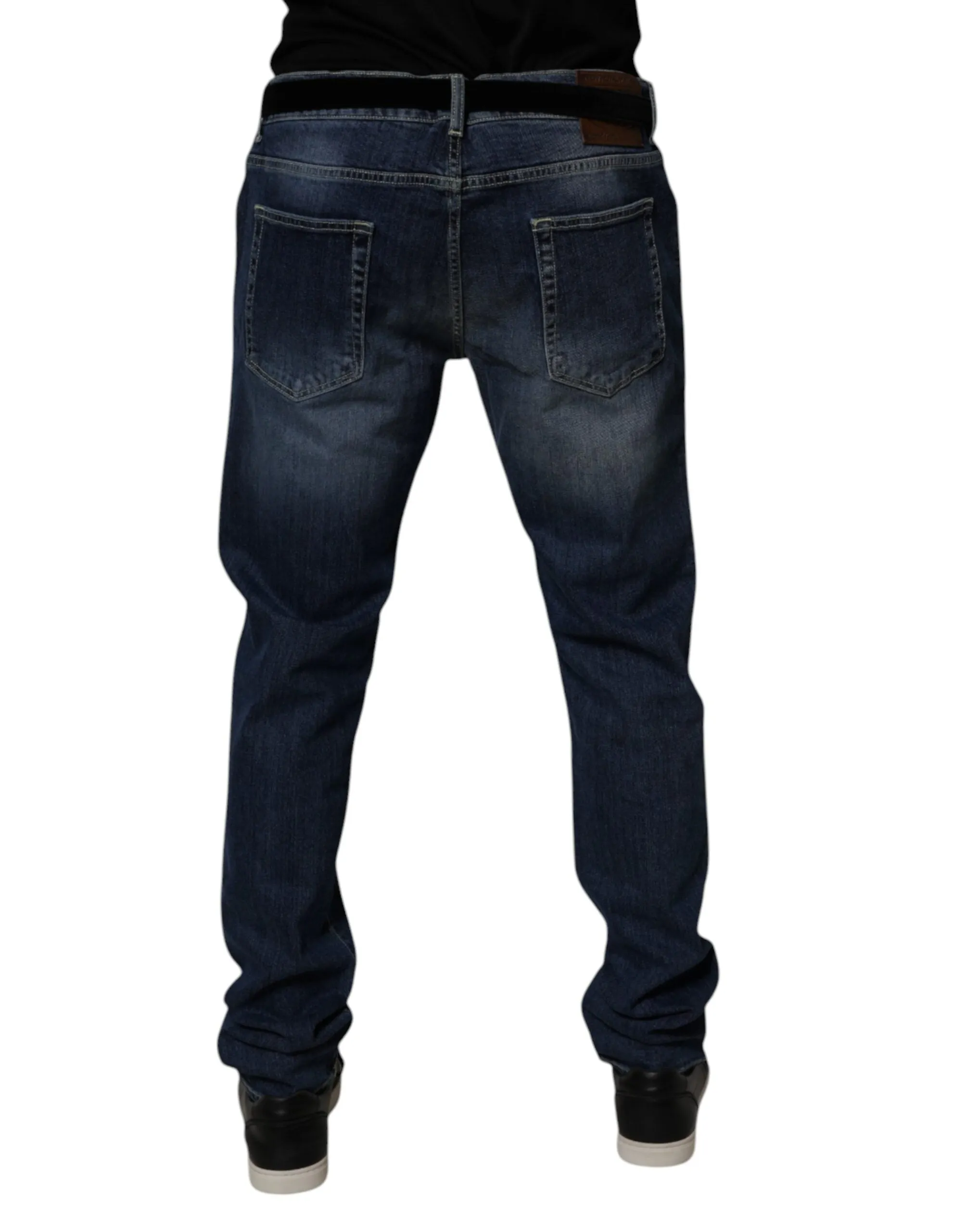 Dolce & Gabbana Washed Cotton Stretch Skinny Herrenjeans