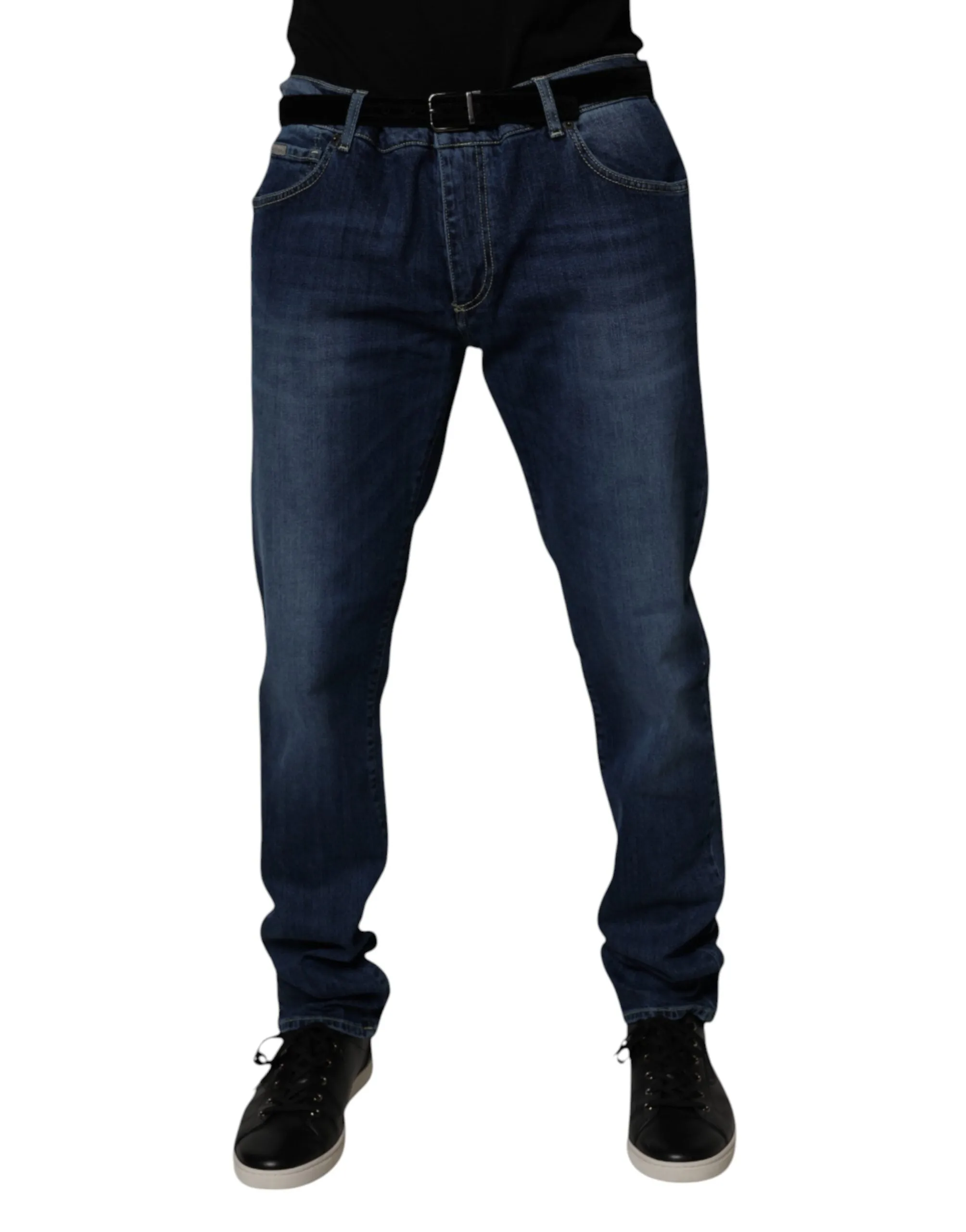 Dolce & Gabbana Washed Cotton Stretch Skinny Herrenjeans