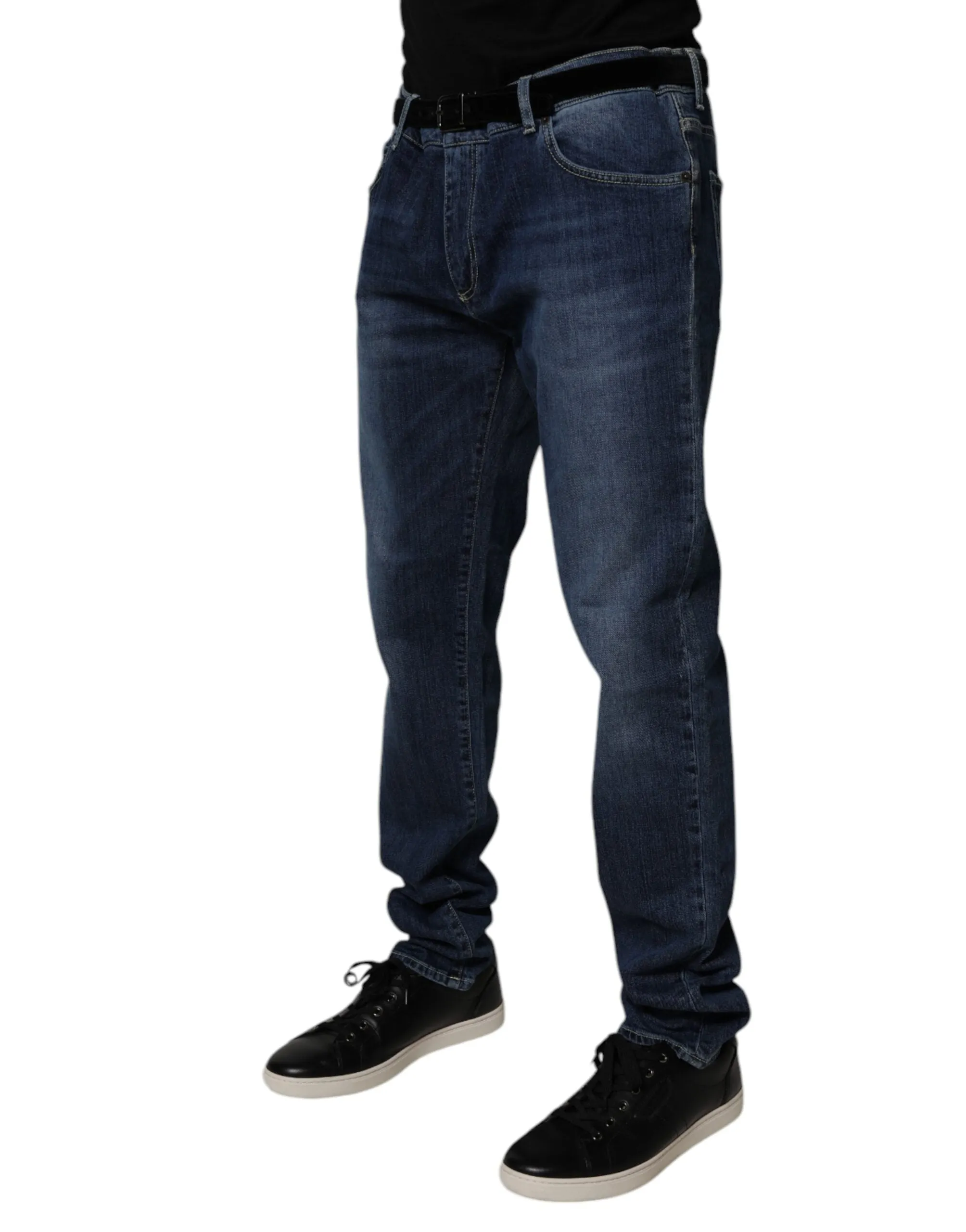 Dolce & Gabbana Washed Cotton Stretch Skinny Herrenjeans
