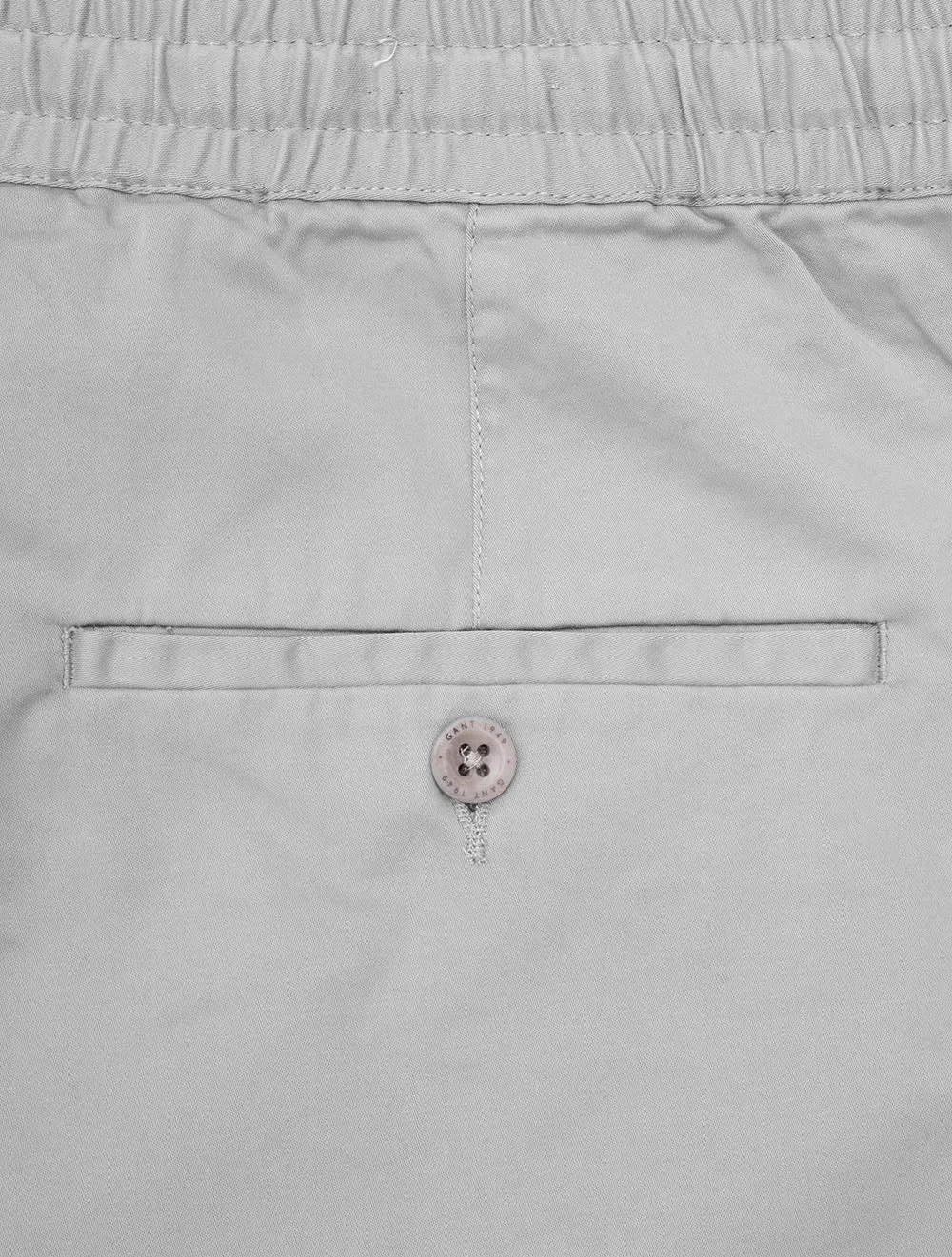 Logo-Shorts mit Kordelzug in Mittelgrau