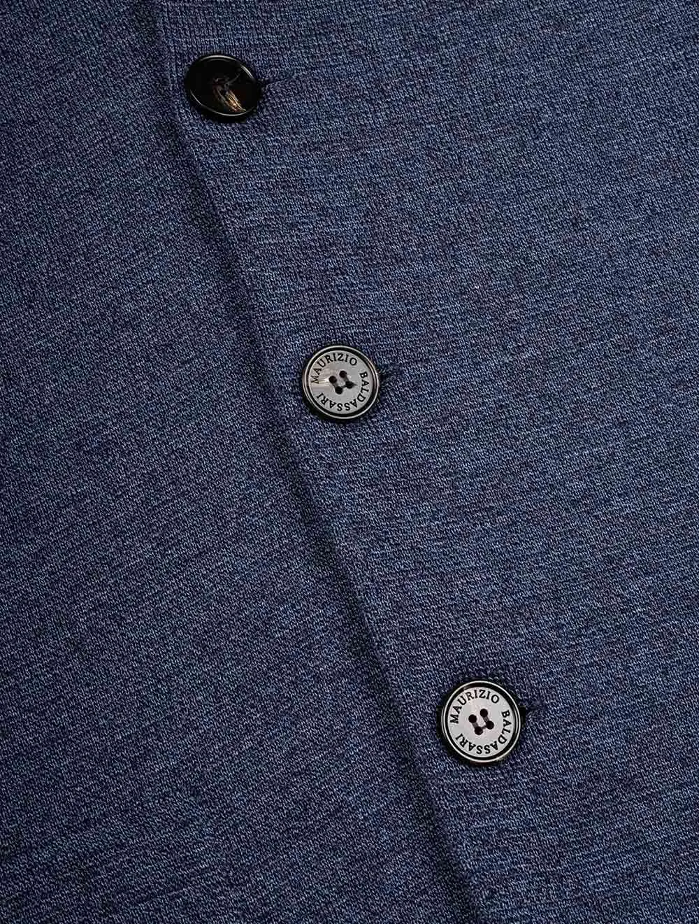 Ecotec Milano Stitch Swacket Denim Blau