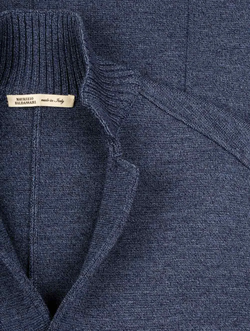 Ecotec Milano Stitch Swacket Denim Blau