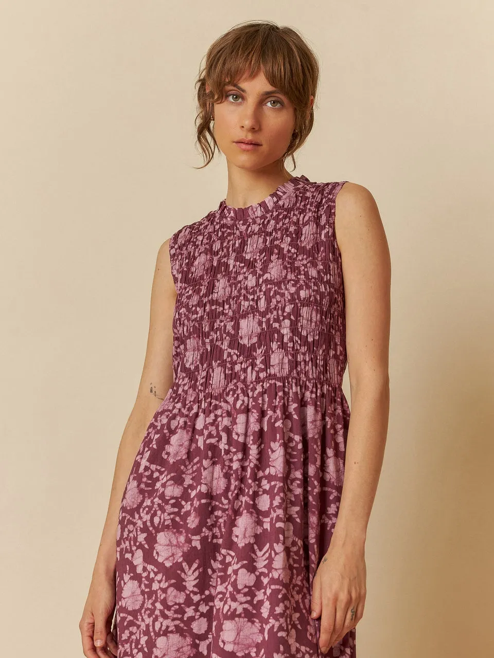 Elastisches Maxikleid Mc181 Malve