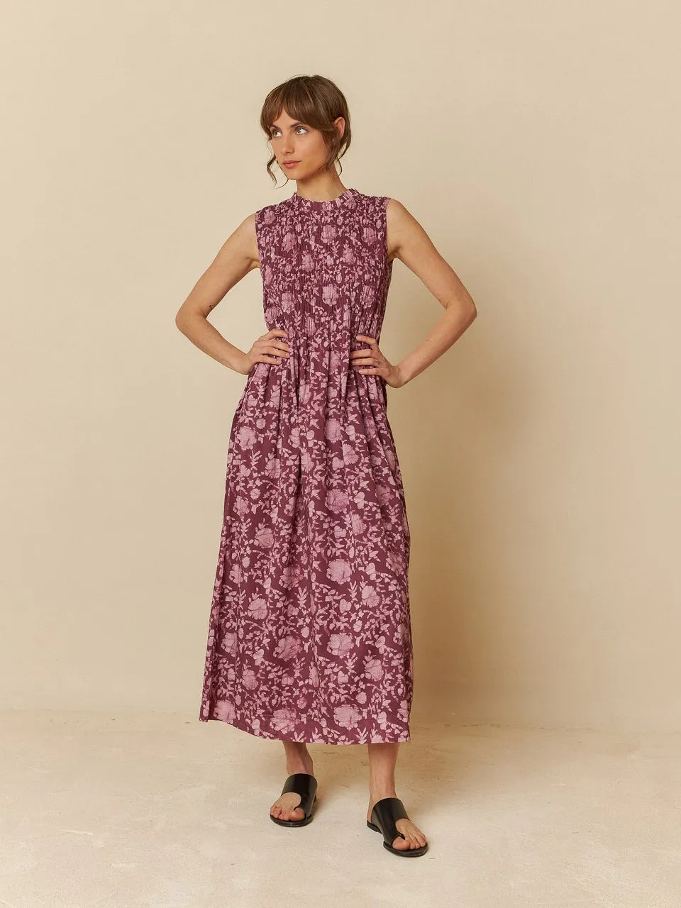 Elastisches Maxikleid Mc181 Malve