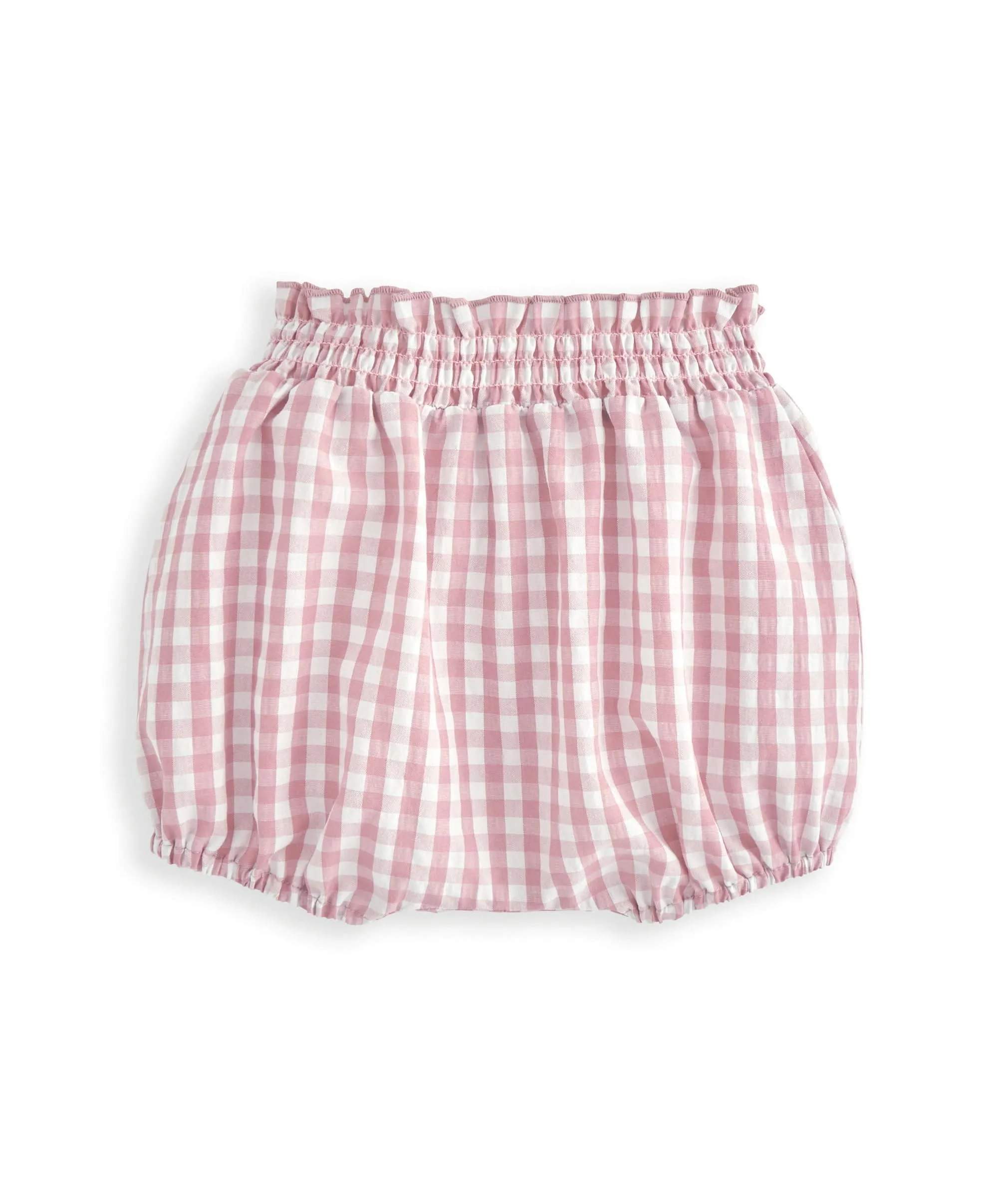 Besticktes Gingham-Top & Shorts-Set (2-teilig)