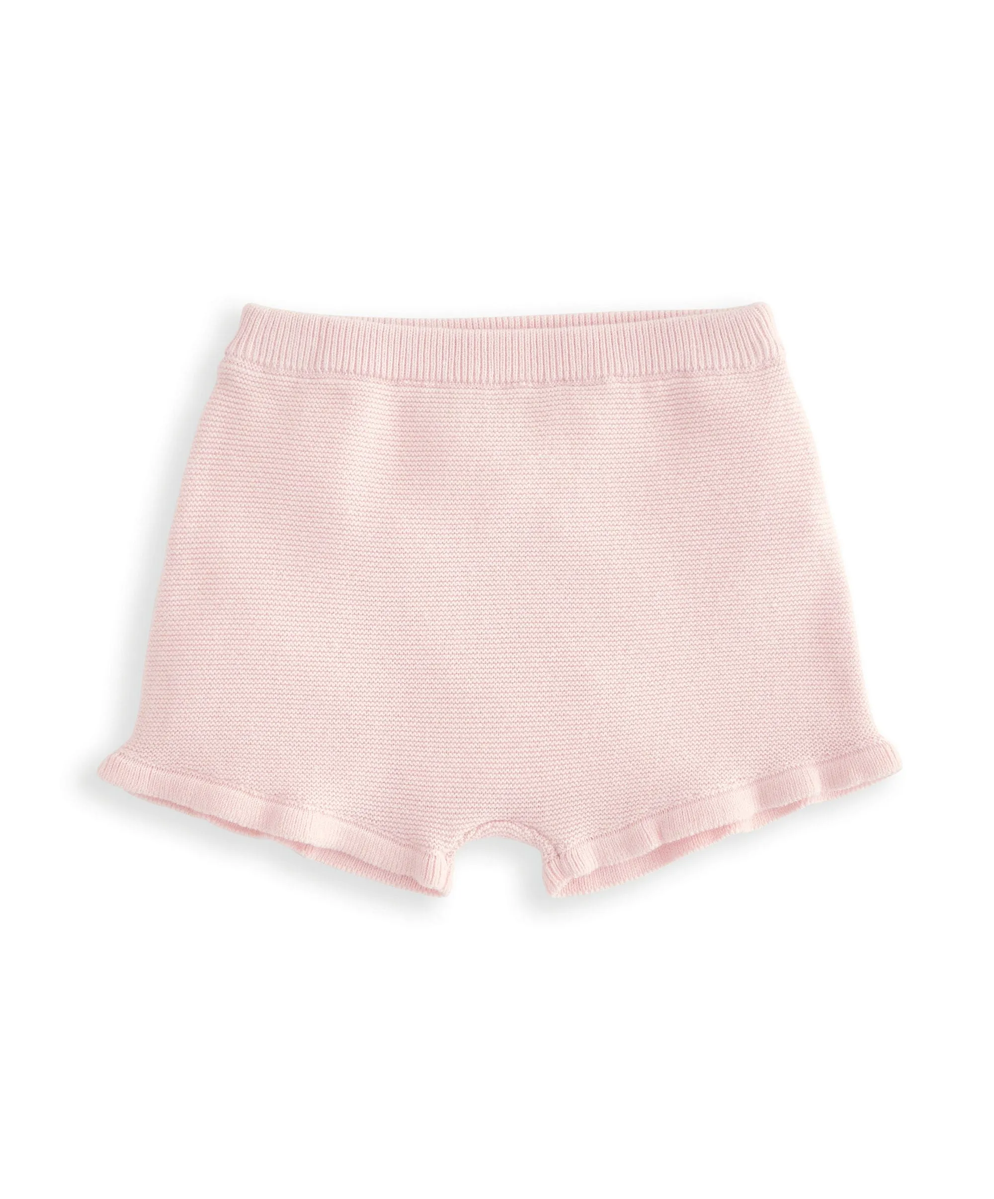 Besticktes Strickoberteil & Shorts-Set (2-teilig) - Rosa