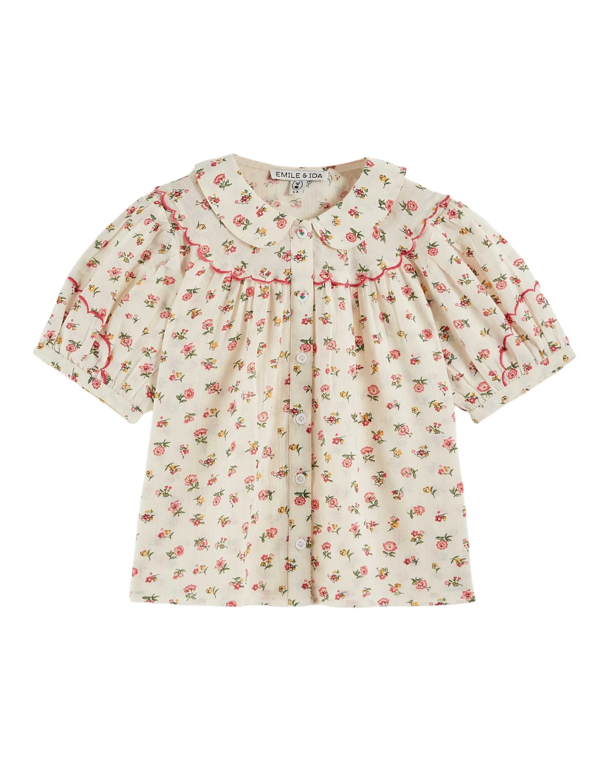 Emile Et Ida Jungen Mädchen FLORESCO GEDRUCKTES BLOUSE - FLORESCO