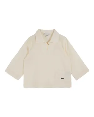 Emile Et Ida Boys Girls LINEN PEACOCK SHIRT - CREME