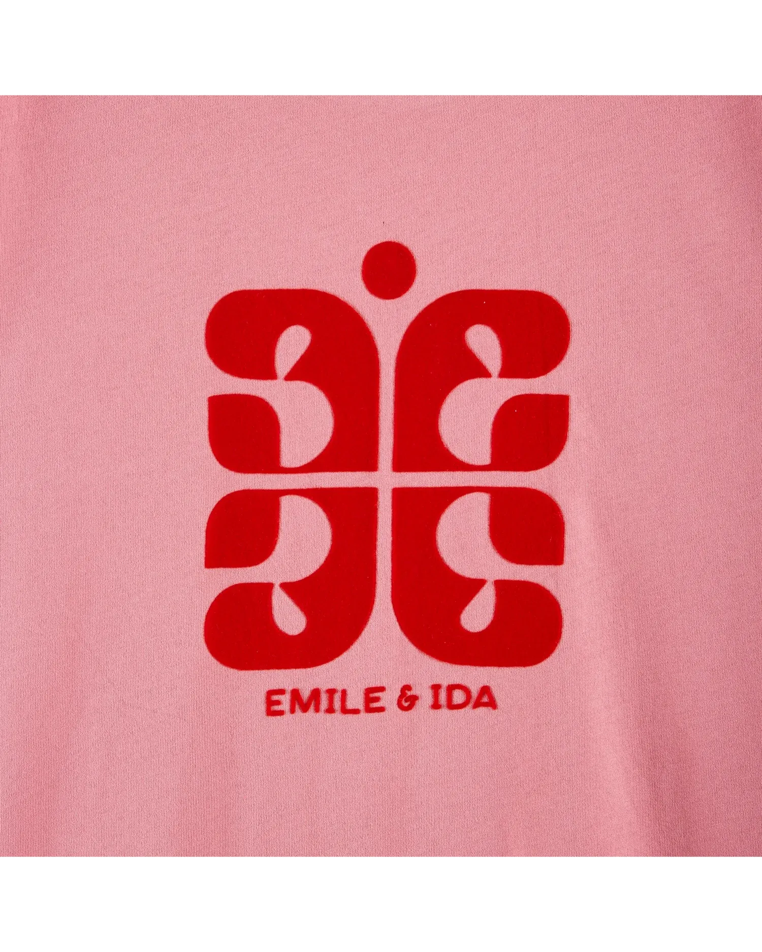 Emile Et Ida Jungen Mädchen LOGO T-SHIRT - HIMBEERE