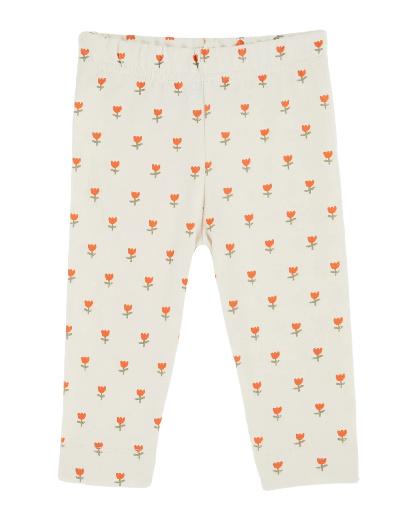 Emile Et Ida Jungen Mädchen BEDRUCKTE LEGGINGS - PETITE TULIPE CREME