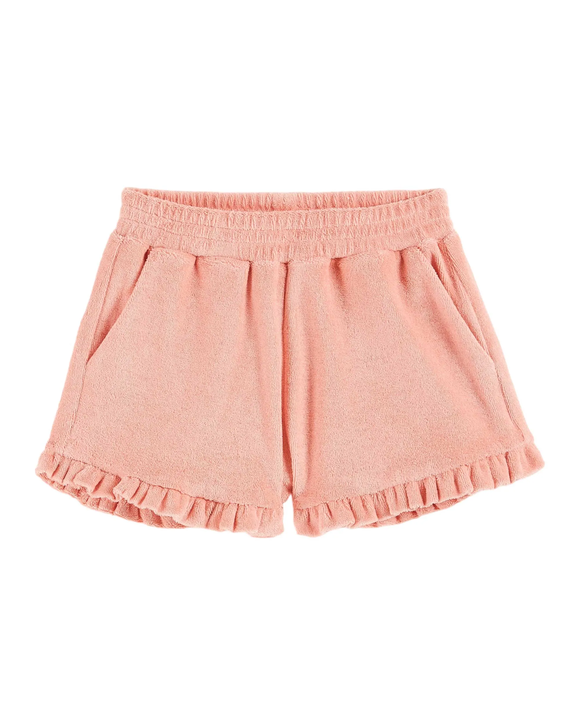 Emile Et Ida Jungen Mädchen TERRY RUFLES SHORTS - BLÜTE