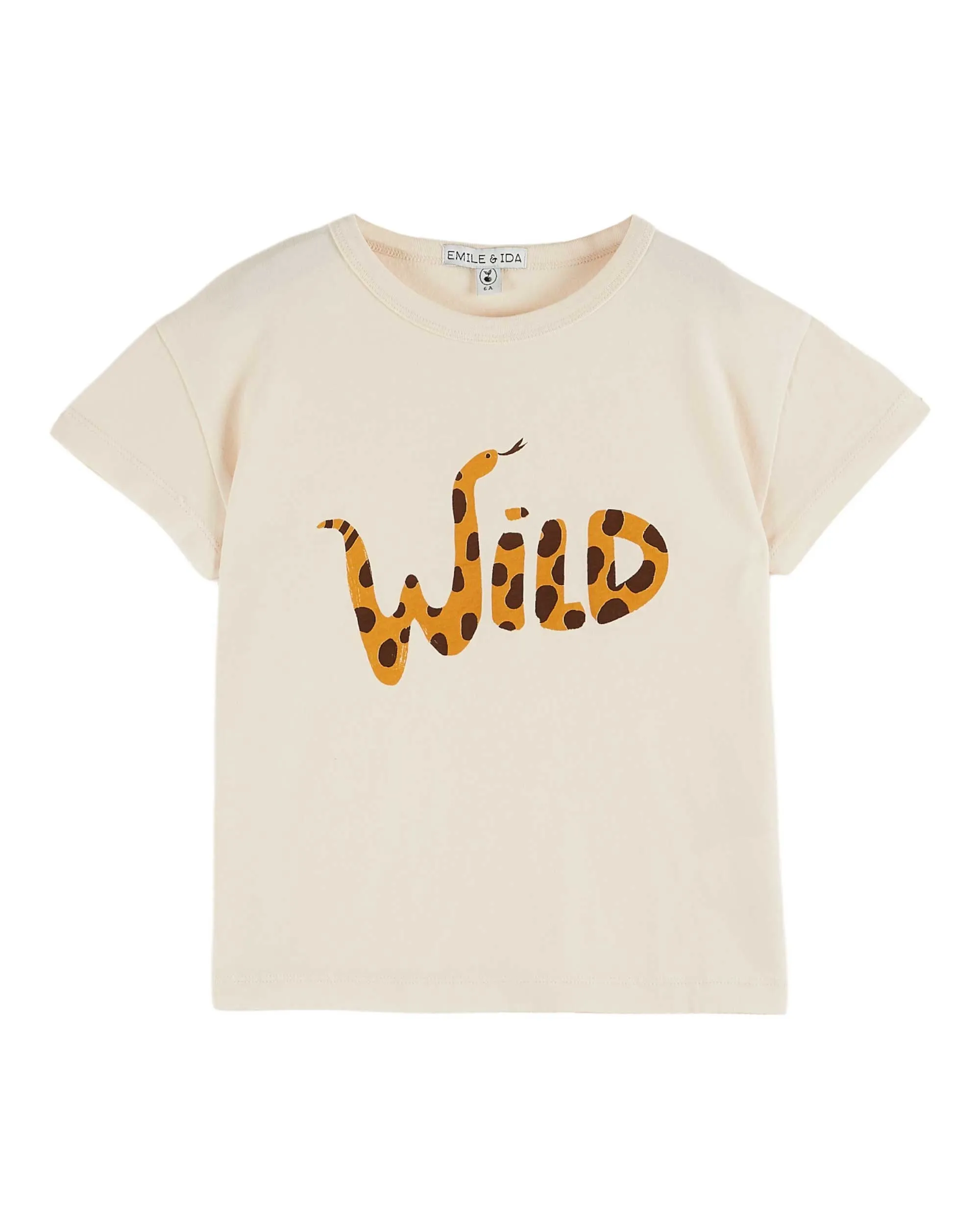 Emile Et Ida Jungen Mädchen WILD T-SHIRT - CREME